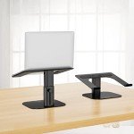 Ergonomic Adjustable Aluminum Laptop Stand - Black