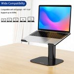 Ergonomic Adjustable Aluminum Laptop Stand - Black