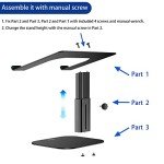 Ergonomic Adjustable Aluminum Laptop Stand - Black