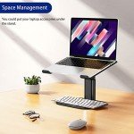 Ergonomic Adjustable Aluminum Laptop Stand - Black