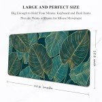 Tropical Leaves XXL Desk Mat for Home Office