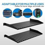 PYLE 19” Ventilated Rack Shelf - Pack of 2