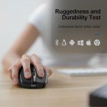 TECKNET Wireless Bluetooth Rechargeable Mouse - Black