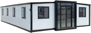 HUGHEARTS Mobile Expandable Tiny Home with Restroom