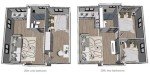 20FT Portable Tiny House with 2 Bedrooms & Kitchen