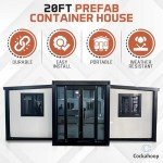 20FT Portable Tiny House with 2 Bedrooms & Kitchen