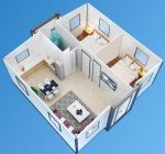 Compact 20x20ft Expandable Tiny Home with Kitchen