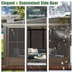 Domi All-Season 10’ x 12’ Wall-Mounted Sunroom