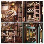 DIY Miniature Dollhouse Kit with LED Lights