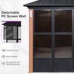 12' x 14' Purple Leaf Outdoor Hardtop Gazebo