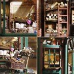 DIY Miniature Dollhouse Kit with LED Lights