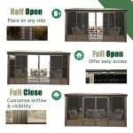 Domi All-Season 10’ x 12’ Wall-Mounted Sunroom