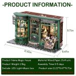 DIY Miniature Dollhouse Kit with LED Lights
