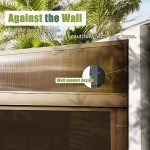 Domi All-Season 10’ x 12’ Wall-Mounted Sunroom