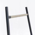 Stylish Freestanding Corner Clothes Rack - Black