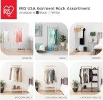 Stylish Freestanding Corner Clothes Rack - White