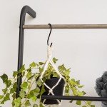 Versatile Black Clothing Rack for Small Spaces