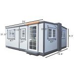 Expandable 15x20ft Modern Prefab Home for Living