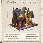 DIY Miniature Dollhouse Kit with Furniture & Lights