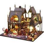 DIY Miniature Dollhouse Kit with Furniture & Lights