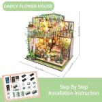 DIY Miniature House Kit with LED Furniture