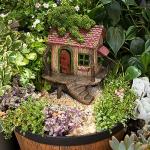PRETMANNS 9” Fairy Garden House with Opening Door