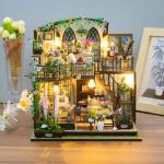 DIY Miniature House Kit with LED Furniture