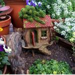 PRETMANNS 9” Fairy Garden House with Opening Door