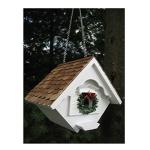 White Christmas Wren House for Home Decor