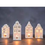 Mini White Light House - 6 x 6 x 11 cm