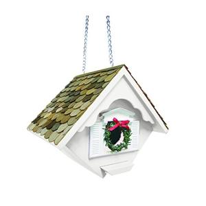 White Christmas Wren House for Home Decor