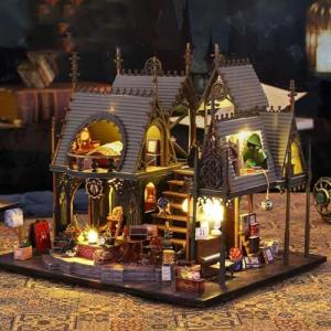DIY Miniature Dollhouse Kit with Furniture & Lights