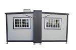 Expandable Outdoor Storage Shed with Lockable Door