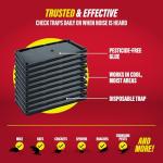 Catchmaster 10PK Indoor Glue Mouse Traps, Pet Safe