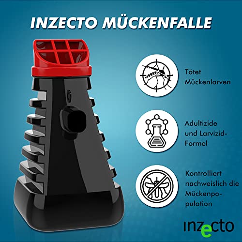 INZECTO Mosquito Control Trap - Kills Mosquitoes & Larvae
