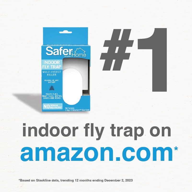 Safer Home Indoor Plug-In Fly Trap - 400 Sq Ft