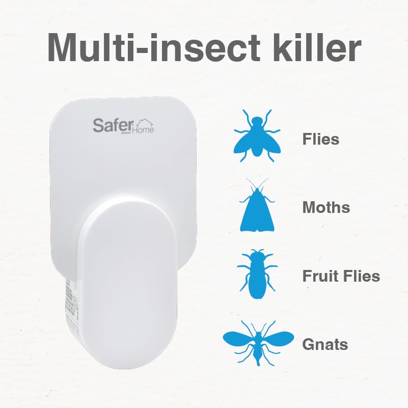 Safer Home Indoor Plug-In Fly Trap - 400 Sq Ft