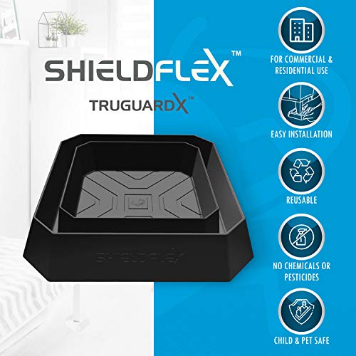 8 Pack TruGuard X Bed Bug Interceptors (Black)