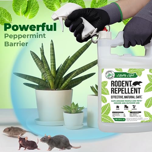 128 oz Mighty Mint Rodent Repellent Peppermint Oil
