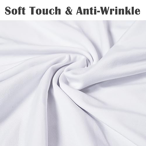 White Stretch Spandex Chair Covers for Party, Banquet