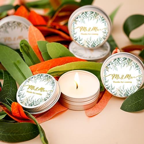 Lavender Scented Soy Wax Wedding Candle Favors