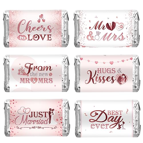 180 Pink Wedding Candy Wrappers, Party Decorations Supplies