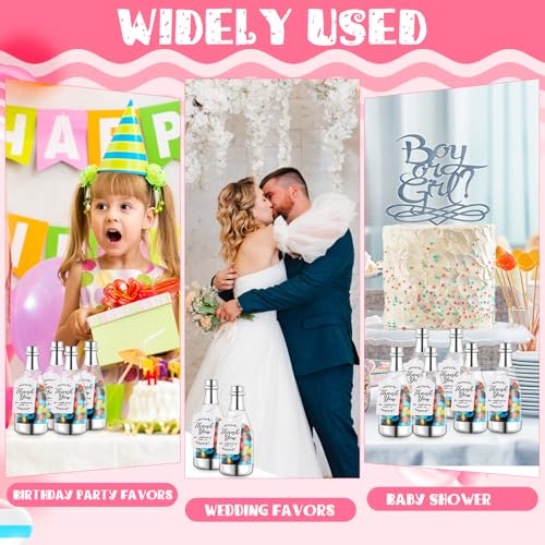 60 Pcs Silver Mini Champagne Bottles Candy Set