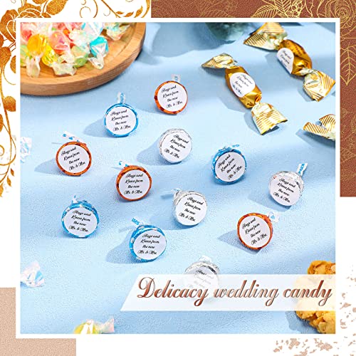 1000 Hugs and Kisses Wedding Stickers - White