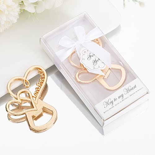Favor Heart Shape Bottle Openers for Wedding Guests