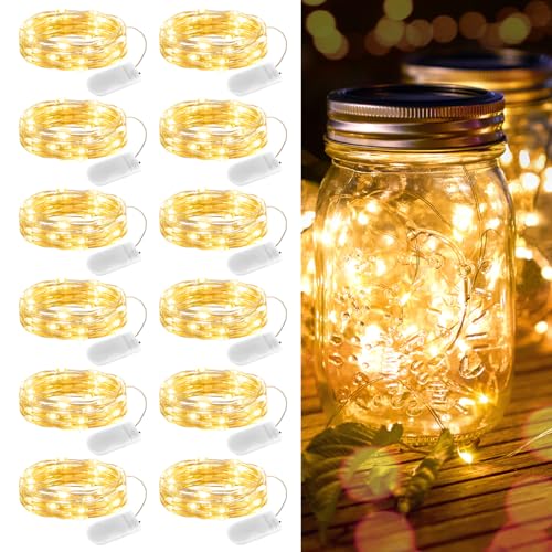 12 Pack LED Fairy Lights for Weddings