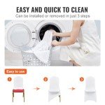 100 White Polyester Spandex Chair Covers for Weddings