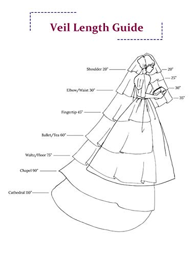 White 1 Tier Short Bridal Tulle Veil comb