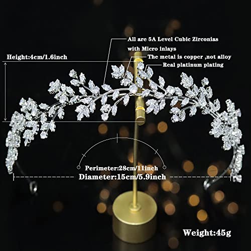 Jorsnovs Bridal Headpieces: Chic CZ Hair Accessories for Women
