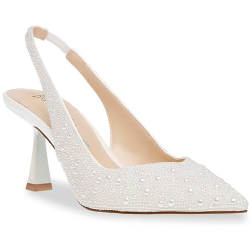 Betsey Johnson Ivory Bridal Heels Size 8